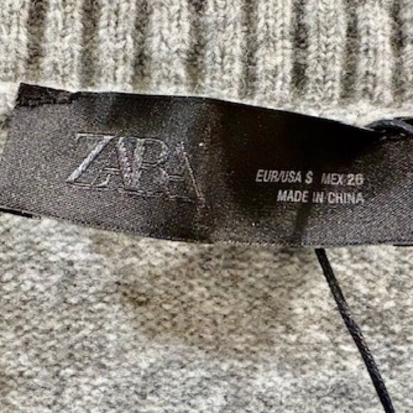 ZARA Women's Gray Soft Knit Vest Size Small New With Tags - Picture 7 of 7